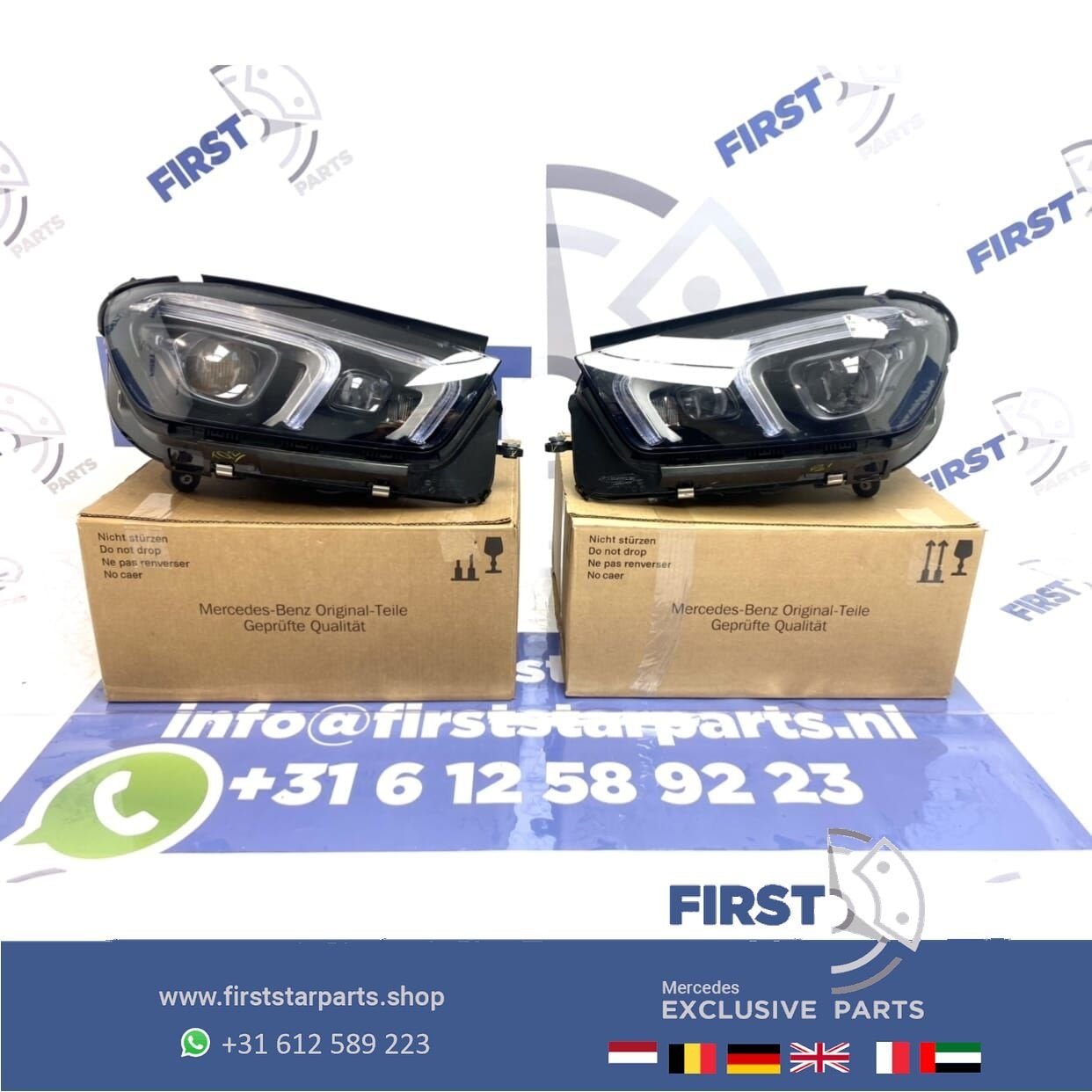 W167 V167 C167 GLE MULTIBEAM LED KOPLAMPEN Mercedes 2019-202, Gebruikt, -, Ophalen of Verzenden, -