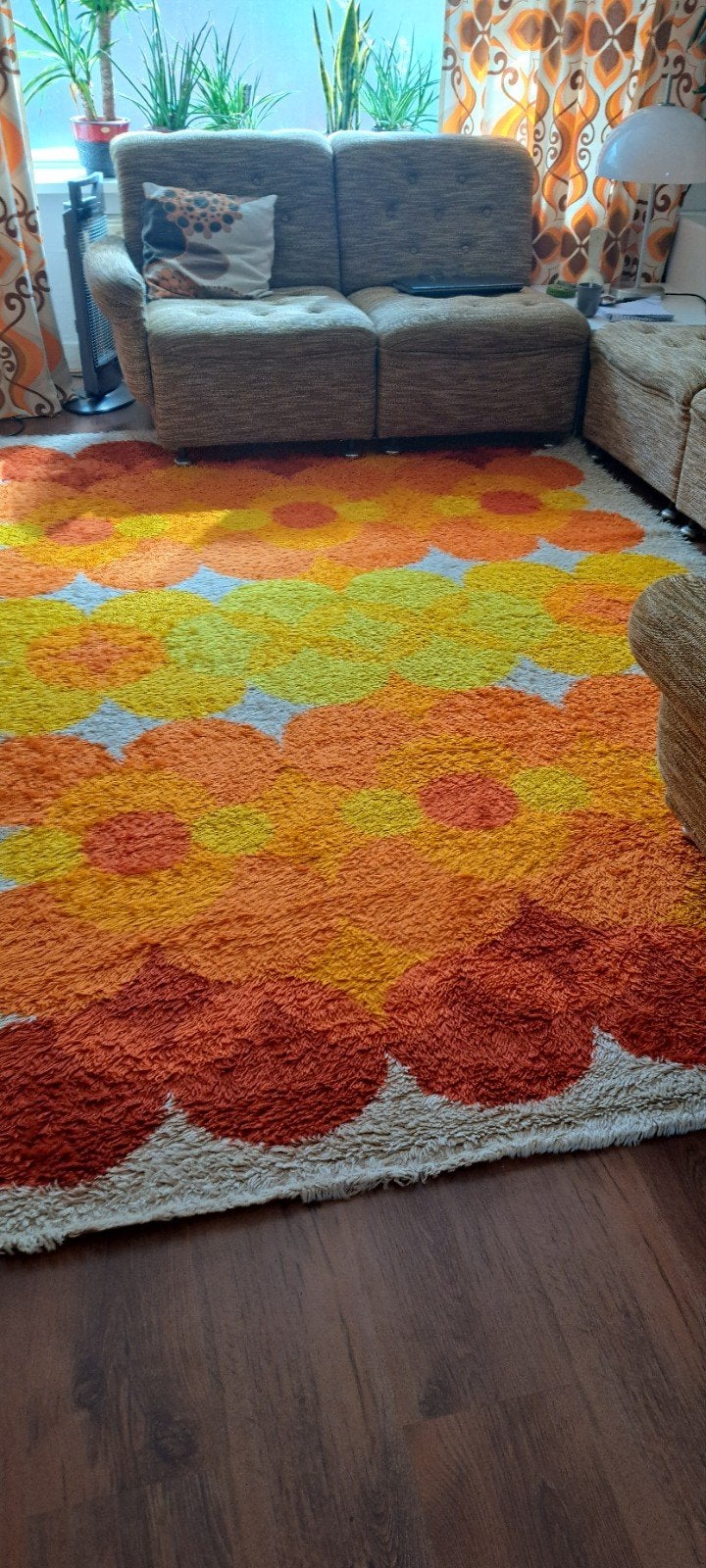 vintage vloerkleed desso, Ophalen, 200 cm of meer, Zo goed als nieuw, 200 cm of meer