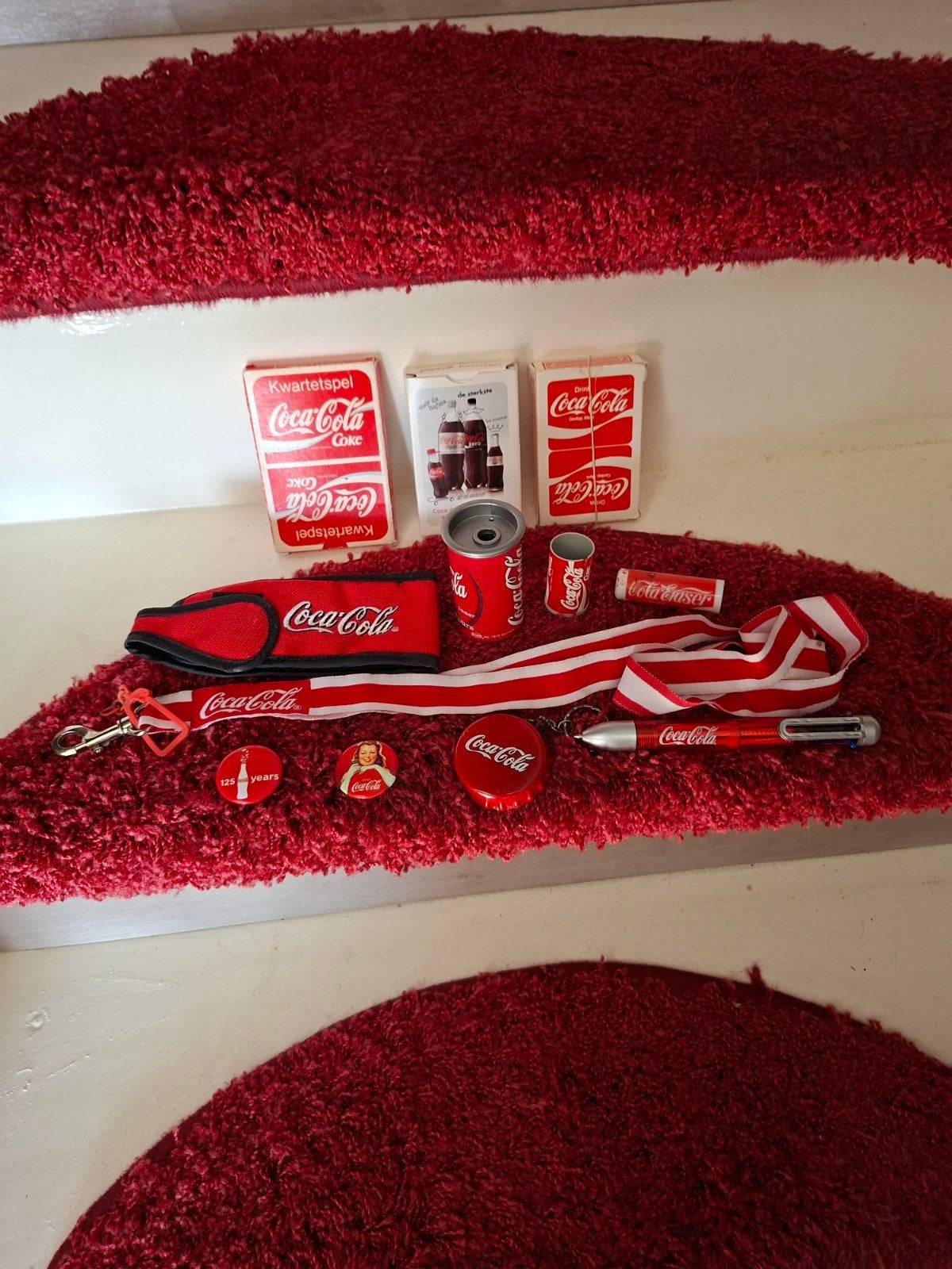 Coca-Cola verzamelpakket: Kwartet, blikjes, pennen en meer, Ophalen, Zo goed als nieuw, Overige typen