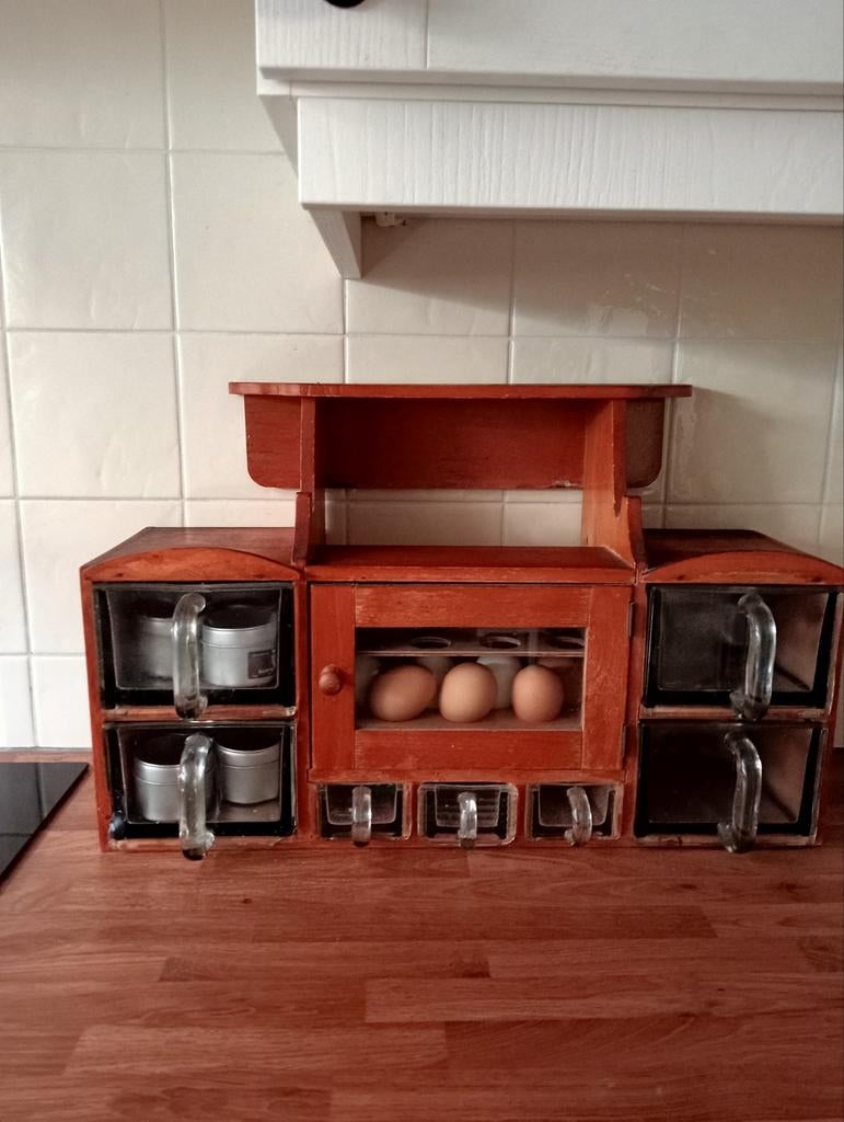 Brocante kruidenkastje, Ophalen of Verzenden