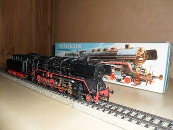 Marklin zware stoomloc no 3027, Wisselstroom, Locomotief, Ophalen of Verzenden, Zo goed als nieuw