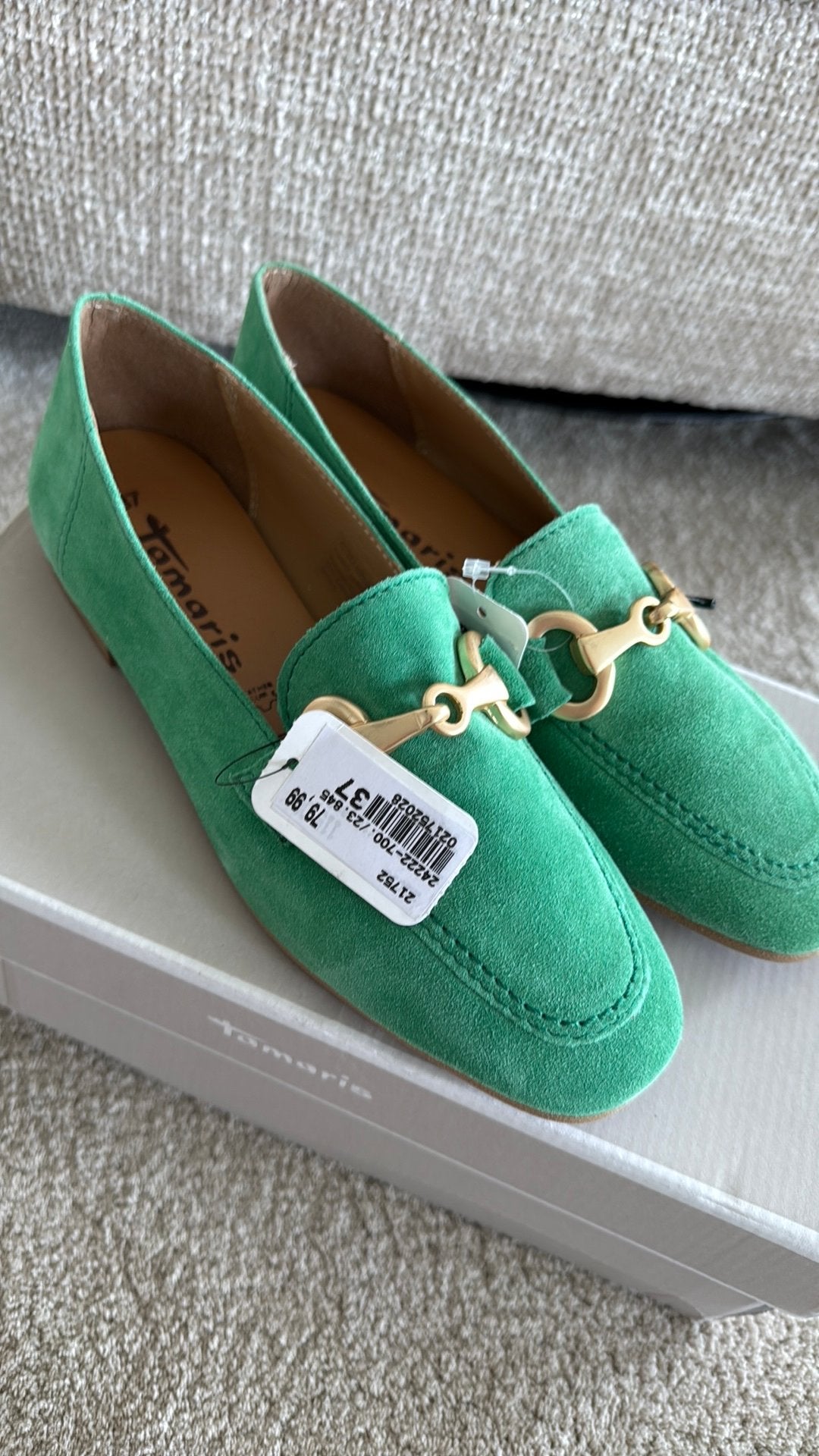 Tamaris instappers maat 37, Instappers, Nieuw, Ophalen of Verzenden, Groen