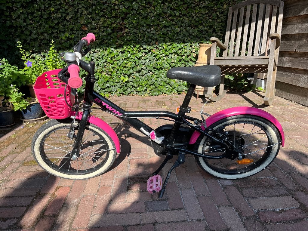 Fiets meisje (1e fiets, 14 inch 3-6 jaar), Ophalen, Gebruikt, 14 inch of minder, Handrem