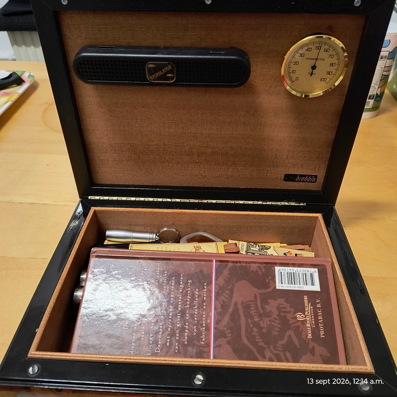 Sigarenaccessoires set: Humidor, knippers, koker en meer, Verzamelen, Ophalen of Verzenden, Zo goed als nieuw, Overige typen