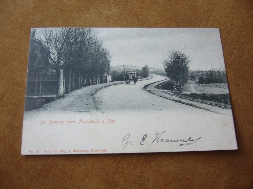 NOORDWIJK AAN ZEE  =  DE ZEEWEG  -  UITGAVE J. BRAAKMAN, Ophalen of Verzenden, Voor 1920, Gelopen, Zuid-Holland