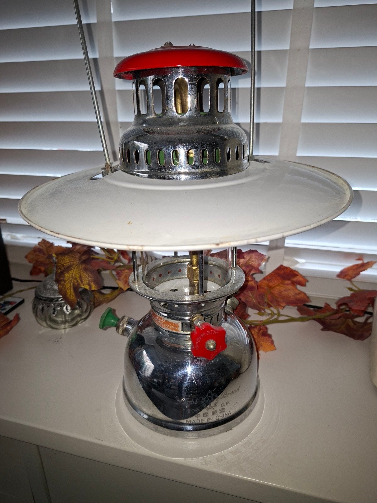 Vintage "Light" China Petroleumlamp - Kampeerlamp, Ophalen of Verzenden