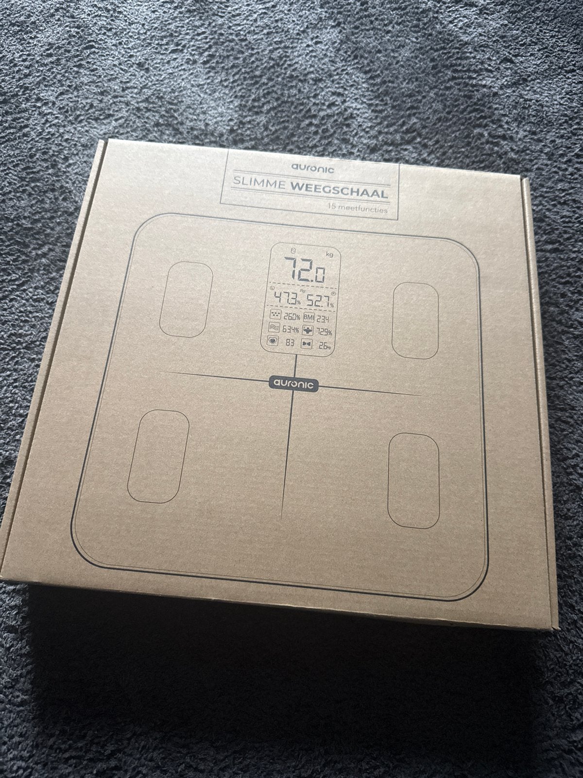 Auranic Slimme Weegschaal - Nieuw in Doos, Witgoed en Apparatuur, Weegschalen, Verzenden, Nieuw, 100 kg of meer, Digitaal