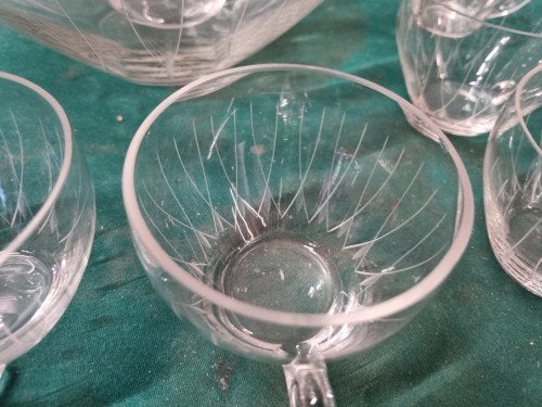 bowlpot met 8 kopjes antiek jaren 1970, Ophalen of Verzenden, 'T Olde Gre-j, Info@toldegrej.nl, Endepoelstraat 20f Didam
