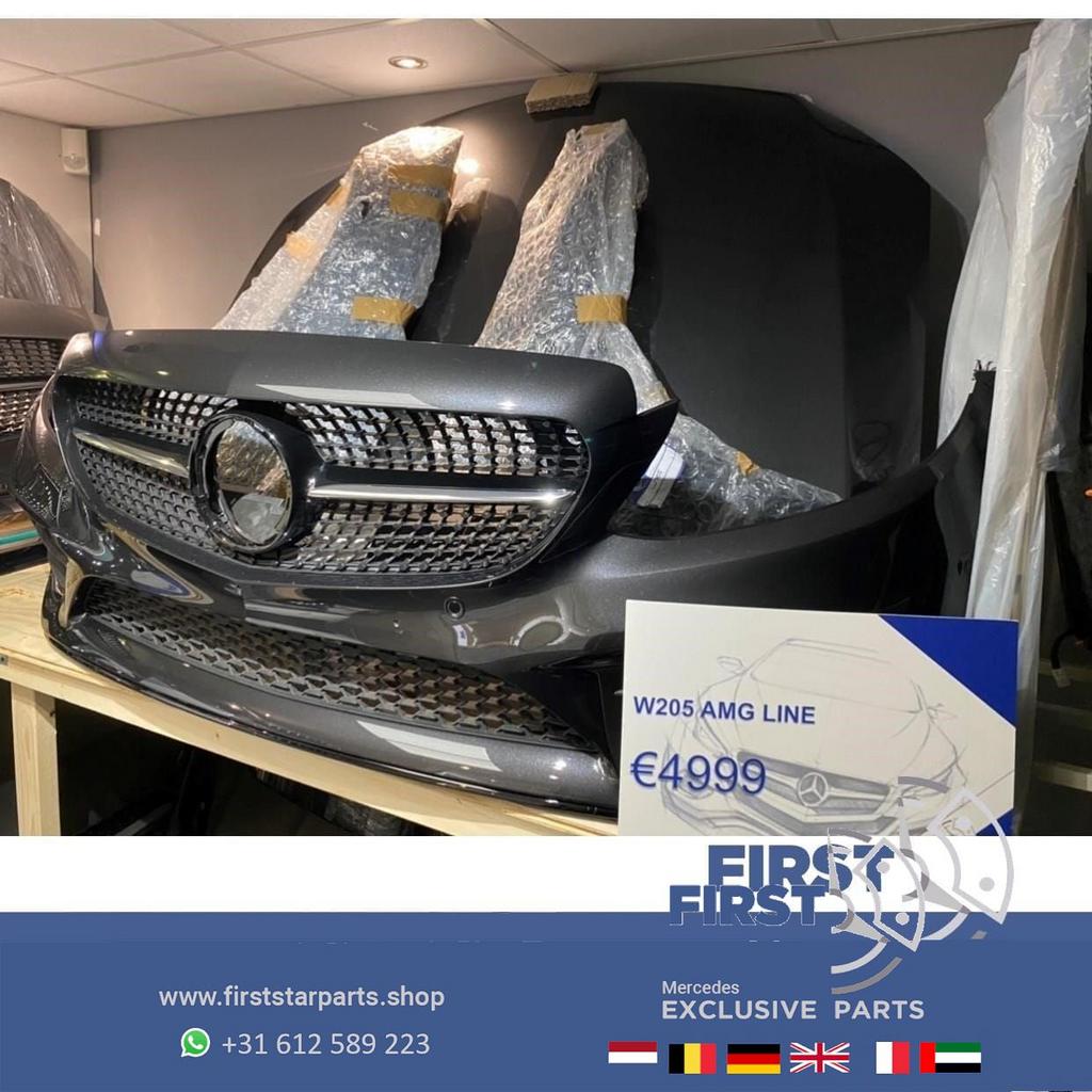 W205 C205 FACELIFT C43 AMG VOORKOP Mercedes C Klasse FRONT 2, Auto-onderdelen, Carrosserie en Plaatwerk, Gebruikt, -, Voor, Ophalen of Verzenden