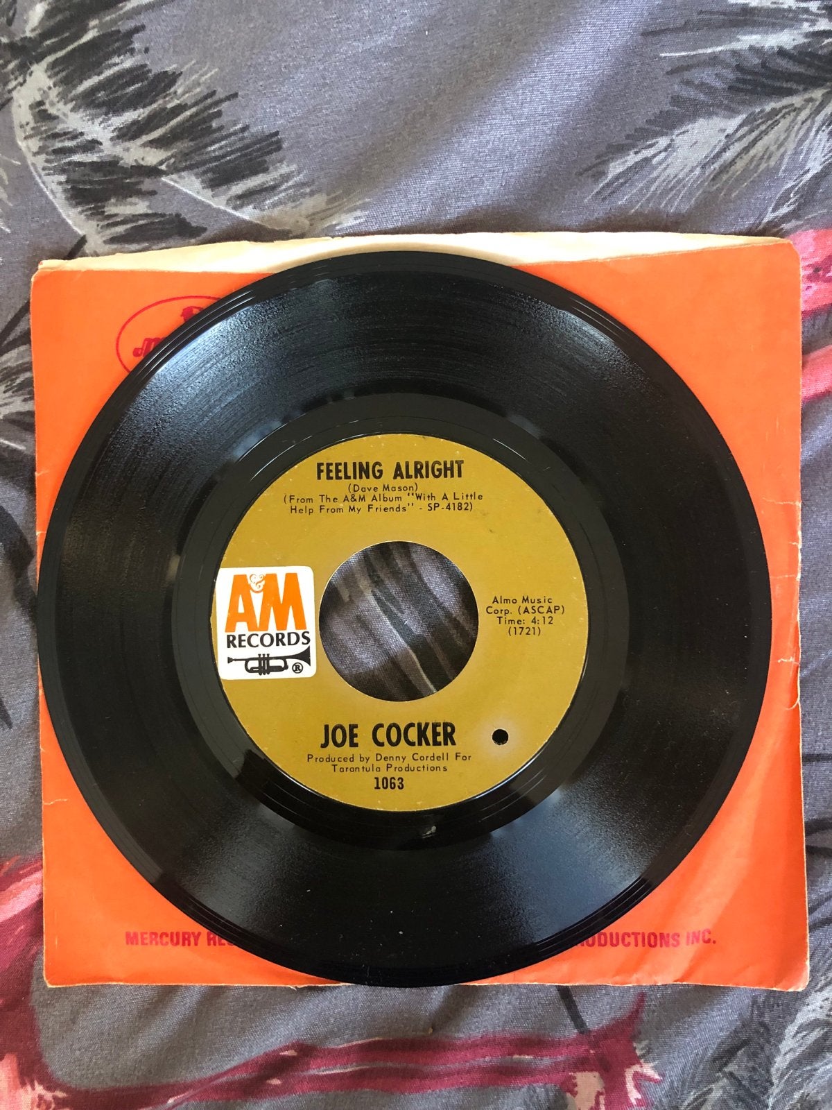 Joe Cocker - Sandpaper Cadillac / Feeling Alright (Single), Cd's en Dvd's, Vinyl Singles, Originele persing, Ophalen of Verzenden