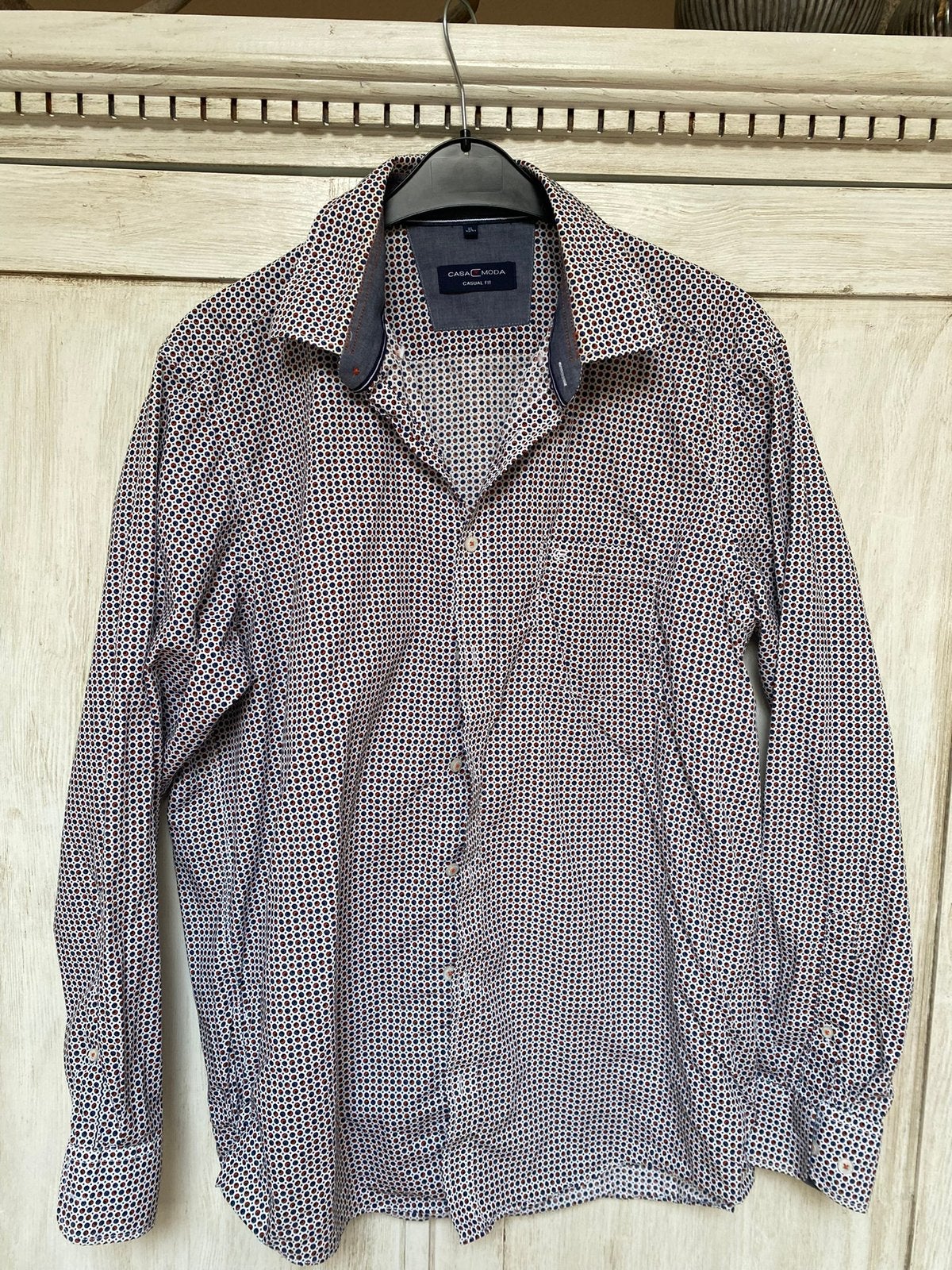 Oveehemd rb boston, Ophalen of Verzenden, Zo goed als nieuw, Halswijdte 43/44 (XL)