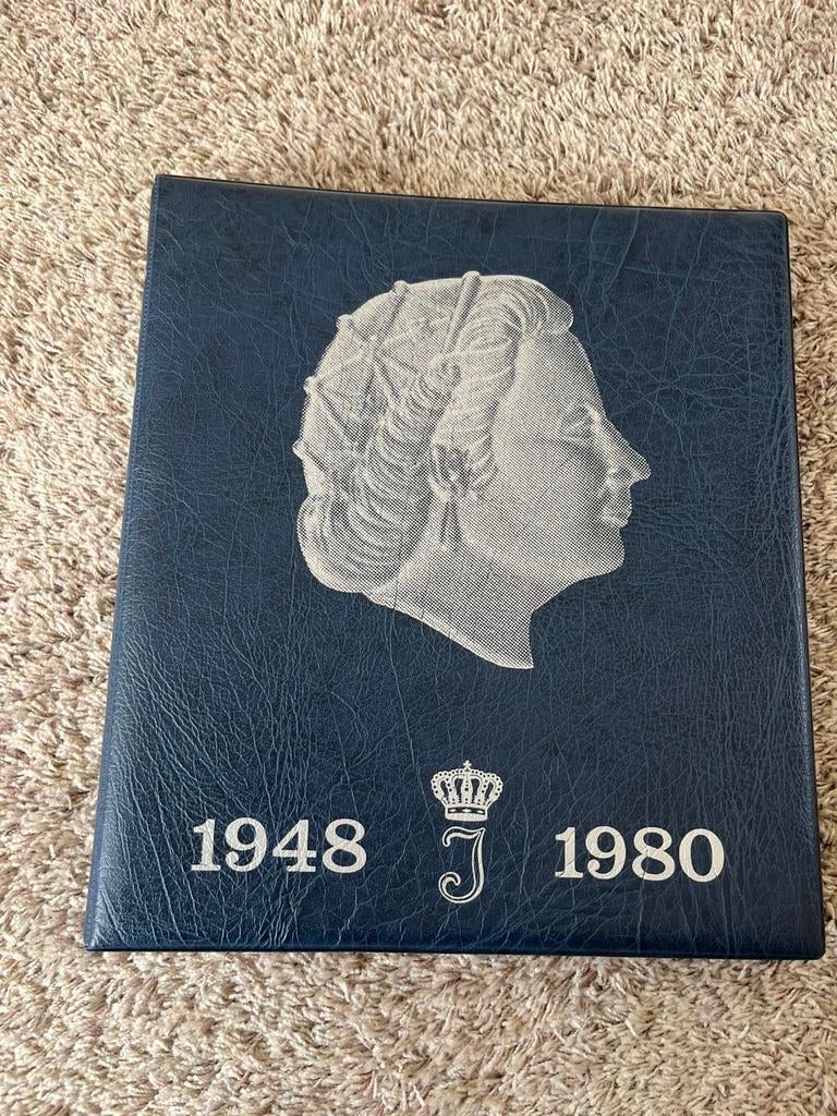 Muntenverzameling ordner 1948-1980, Postzegels en Munten, Ophalen, Nederland, Munten
