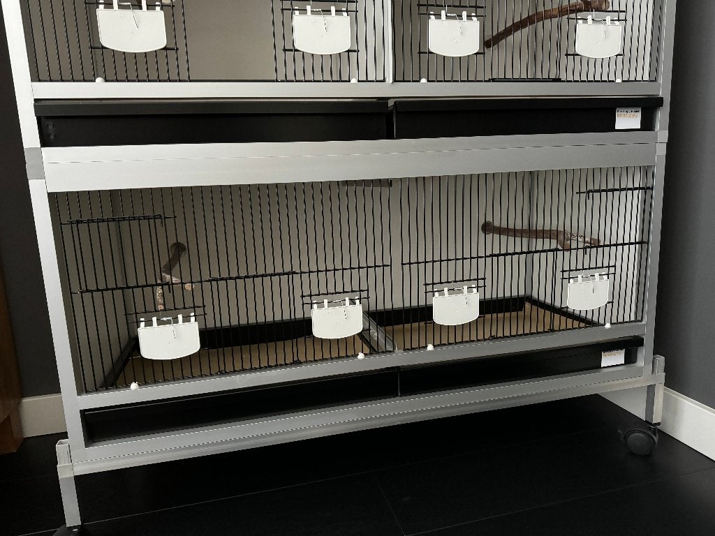 Aluminium broedkooien, Dieren en Toebehoren, Vogels | Hokken en Kooien, Ophalen, Zo goed als nieuw, Aluminium, Vogelkooi