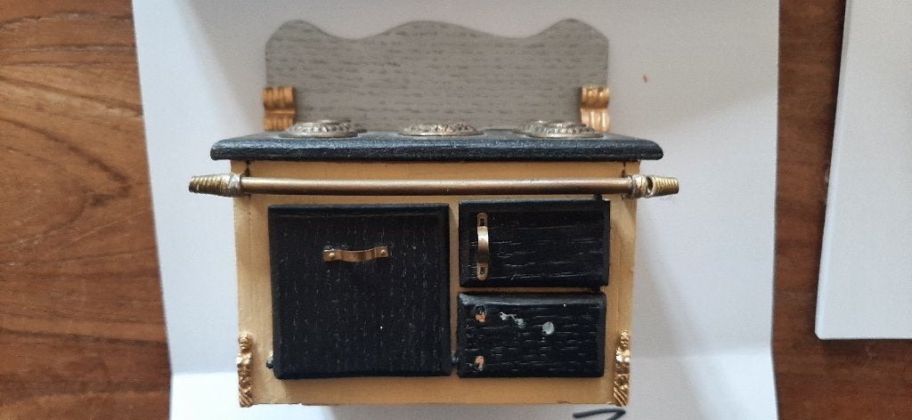 Miniatuur fornuisje voor poppenhuis, Ophalen of Verzenden, Gebruikt, Poppenhuis