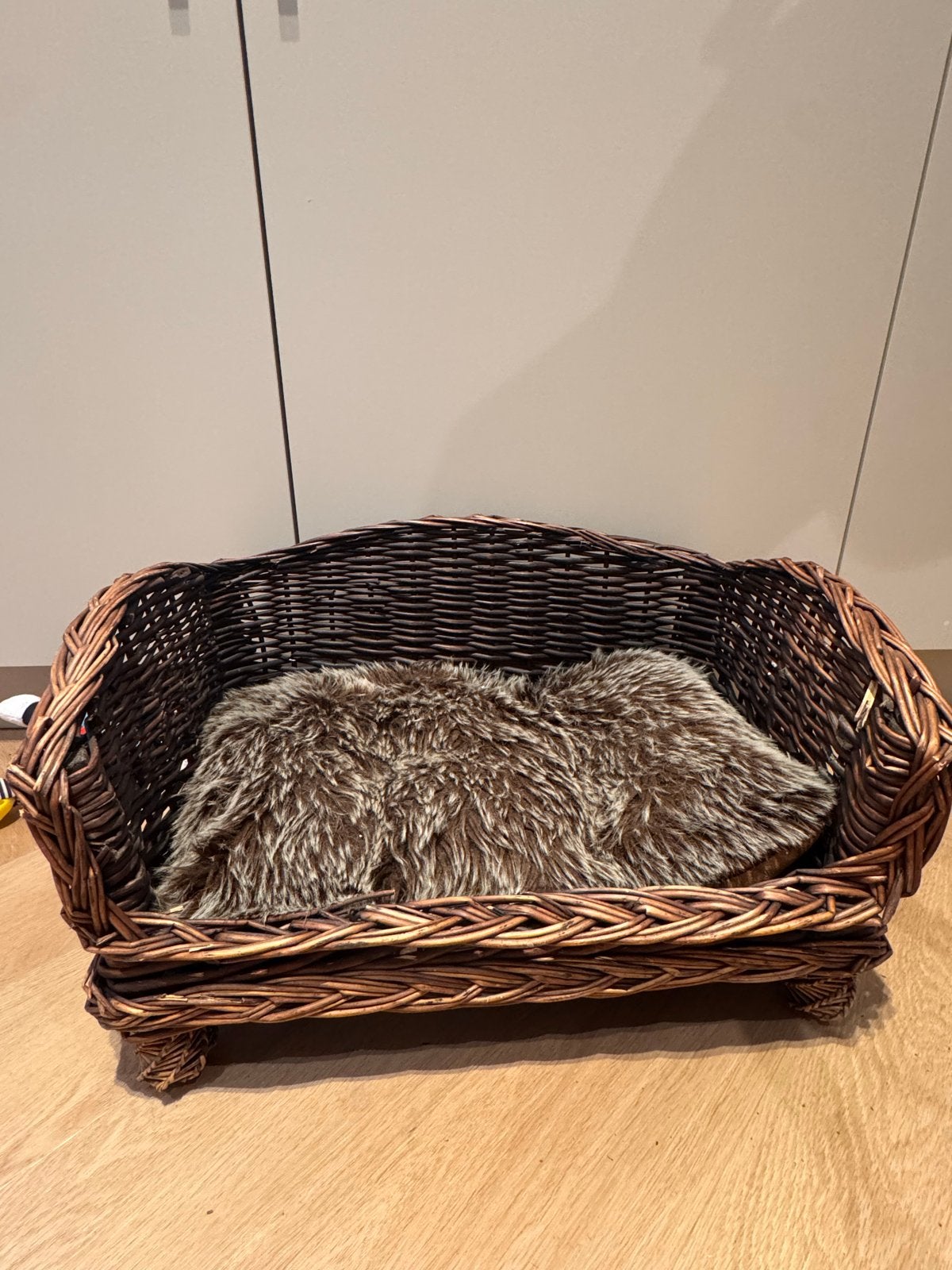 Rivièra Maison Rustic Rattan Classic Hondenmand +kussen, Overige merken, Ophalen, Zo goed als nieuw, Hondenmand