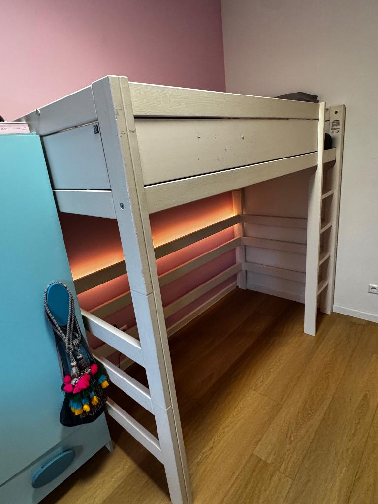 Lifetime Hoogslaper 1m77, 200x90, Kinderen en Baby's, Kinderkamer | Stapelbedden en Hoogslapers, Ophalen, Gebruikt, Hoogslaper