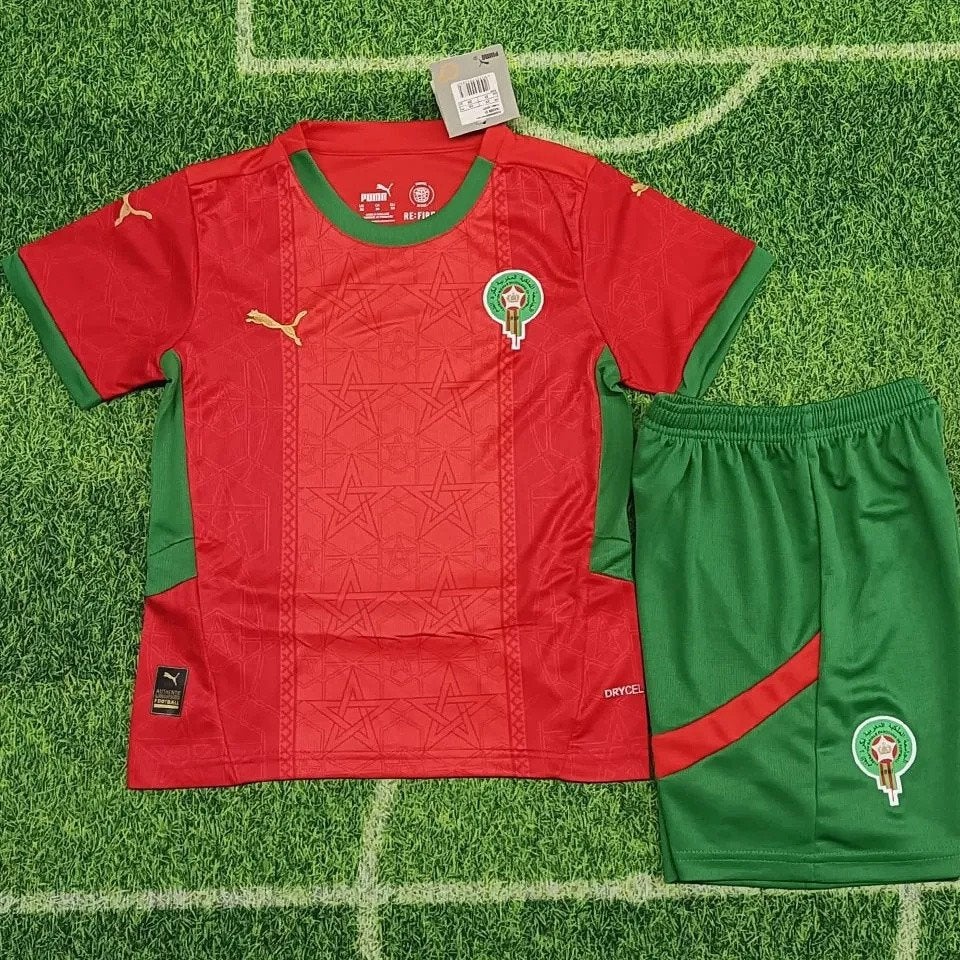 Marokko thuis shirt tenue kids 2025 | 98 t/m 164, Verzenden, Nieuw, Shirt