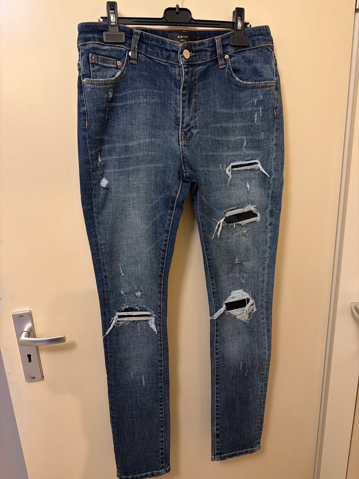 Amiri jeans - Zo goed als nieuw, Verzenden, Zo goed als nieuw, Blauw, W33 - W34 (confectie 48/50)