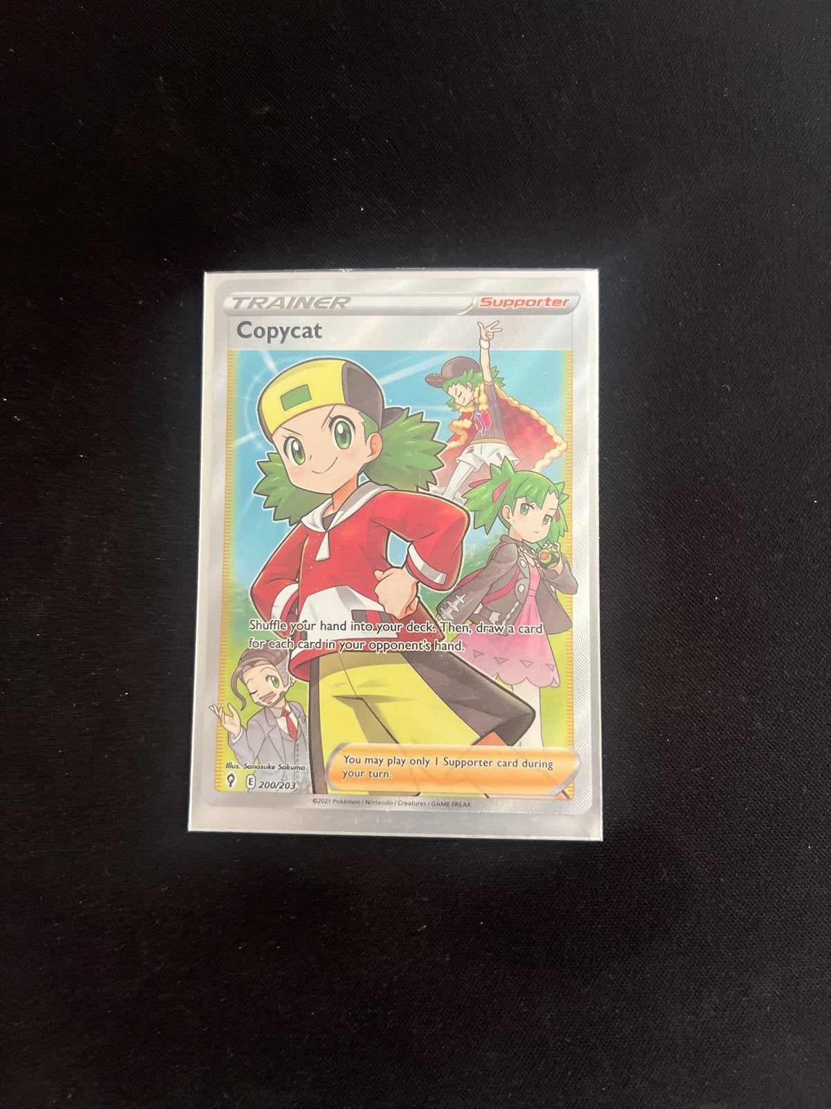 Pokémon TCG: Copycat Trainer Supporter Kaart (Full Art), Ophalen of Verzenden, Zo goed als nieuw, Losse kaart