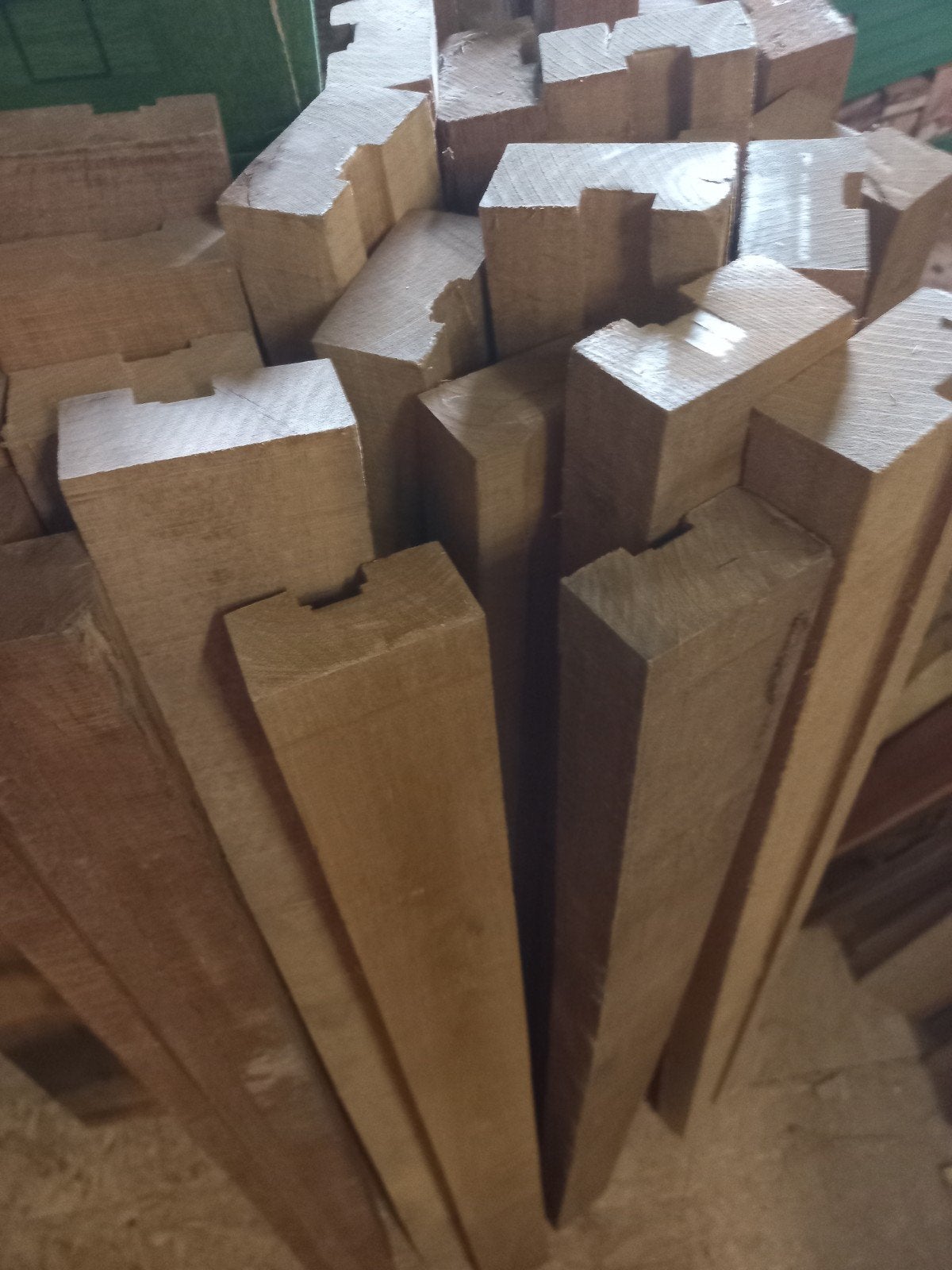 Hardhouten transport balkjes 35 stuks, Ophalen, Planken, Zo goed als nieuw, Hardhout