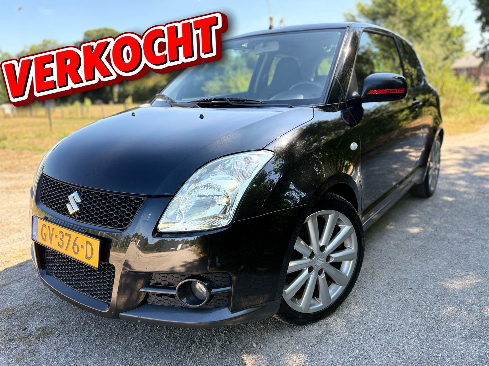 Suzuki Swift 1.6 3D Sport 2009 Zwart, Auto's, Suzuki, Voorwielaandrijving, 1005 kg, 40 €/maand, 4 cilinders