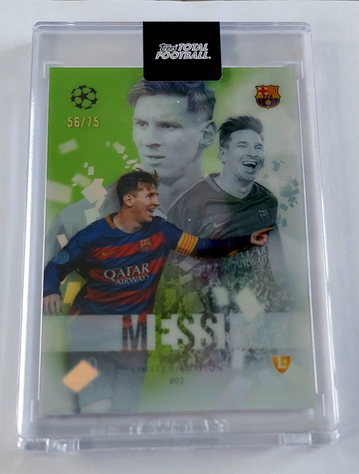 Lionel Messi Topps Total Football Limited Edition Sealed, Ophalen of Verzenden, Nieuw, Buitenlandse clubs, Spelerskaart