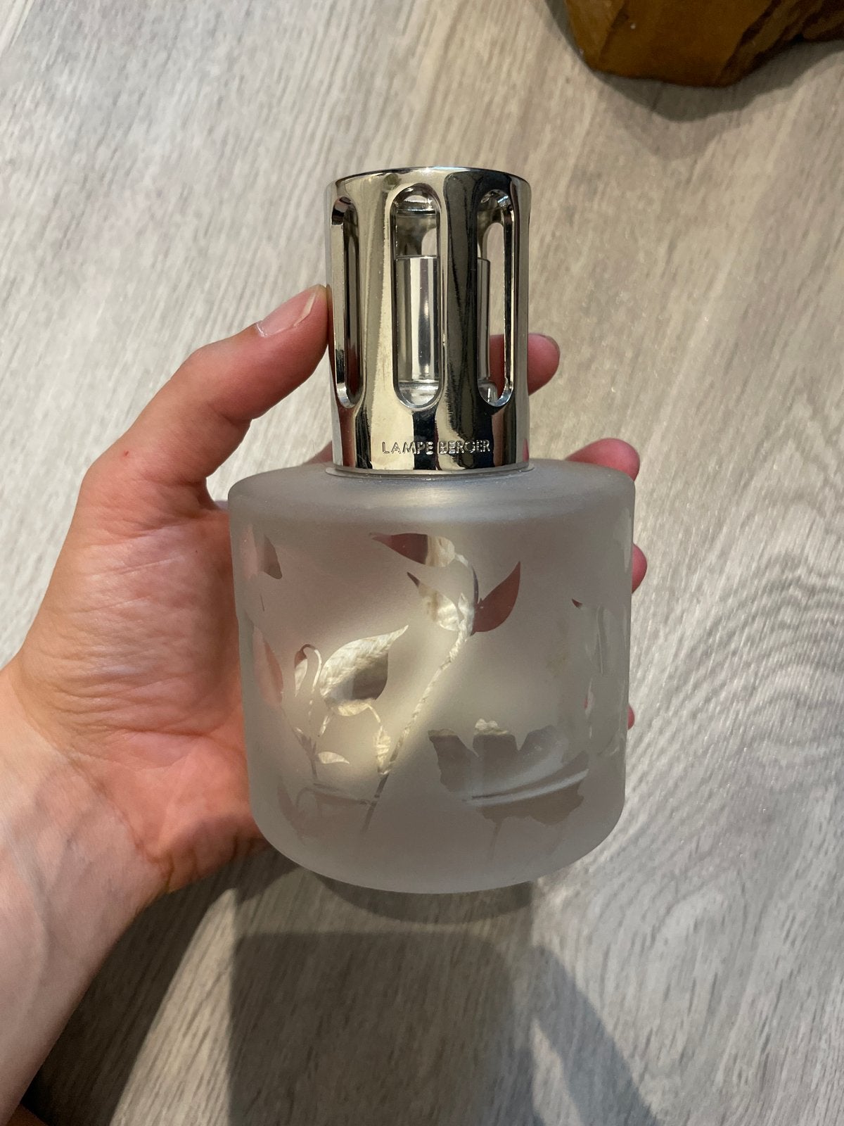 Lampe Berger - Zo goed als nieuw, Ophalen of Verzenden, Zo goed als nieuw, Wit, Glas