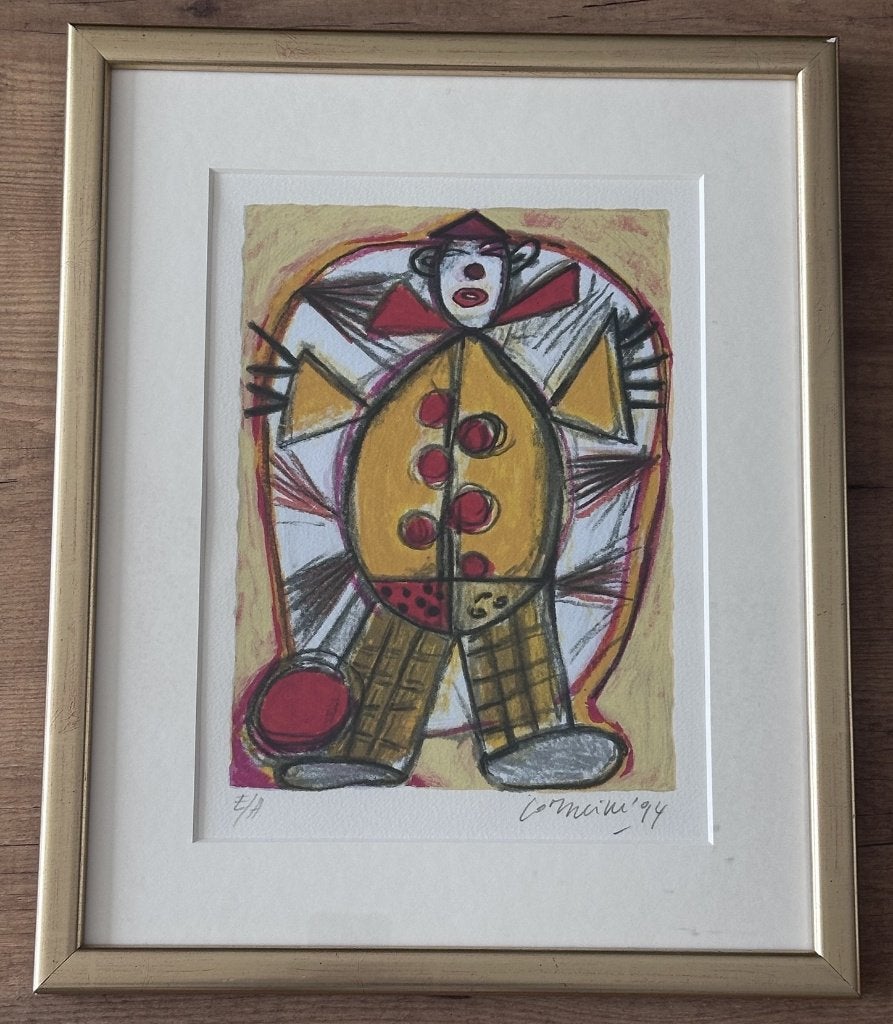 Corneille zeefdruk clown, Antiek en Kunst, Ophalen