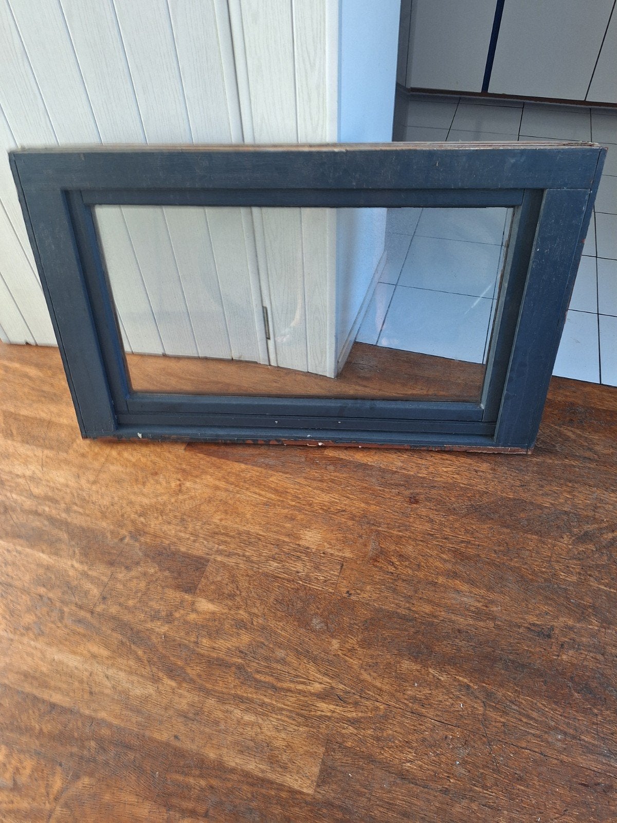 te koop kozijntje, Doe-het-zelf en Verbouw, Kozijnen en Schuifpuien, Gebruikt, Raamkozijn, Inclusief glas, Hout