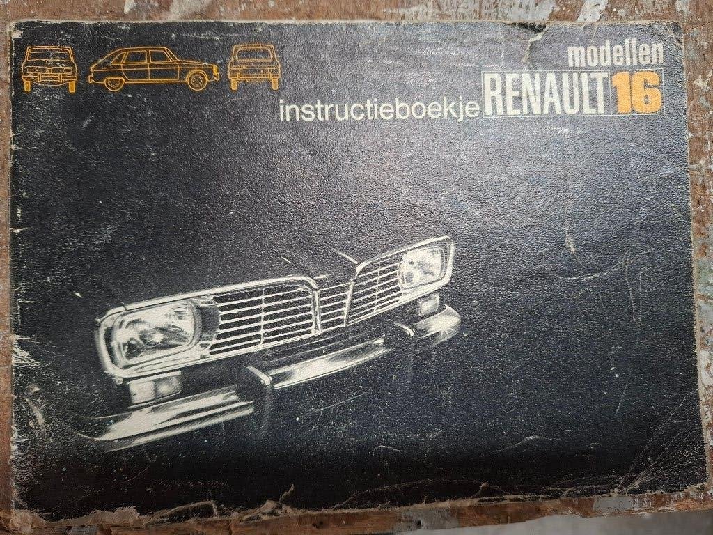 Te Koop: Instructieboekje Renault 16, Ophalen