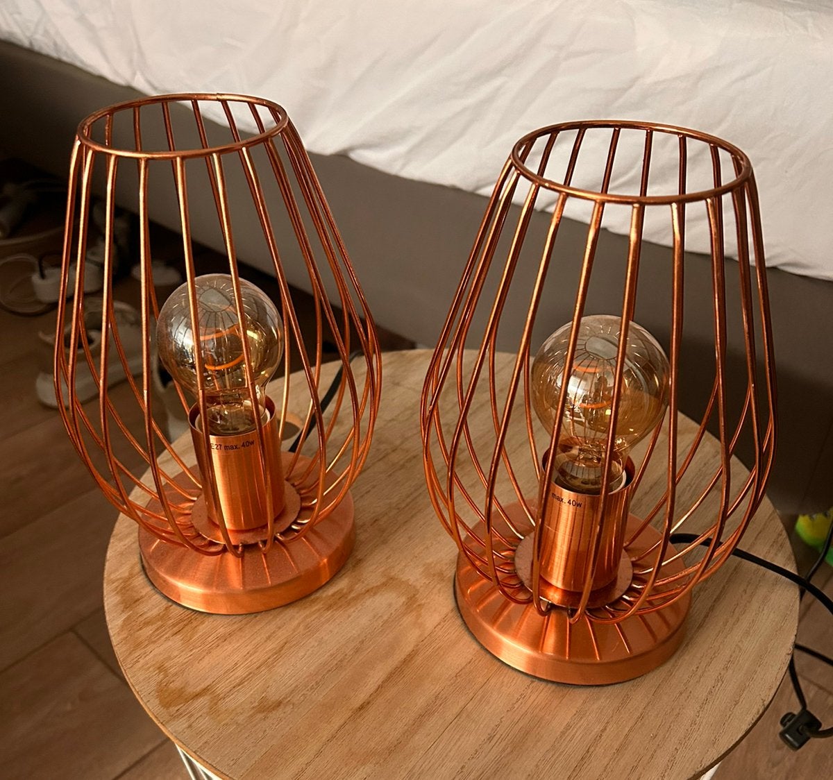 Nachtlampen 2x, Ophalen, Zo goed als nieuw, Minder dan 50 cm
