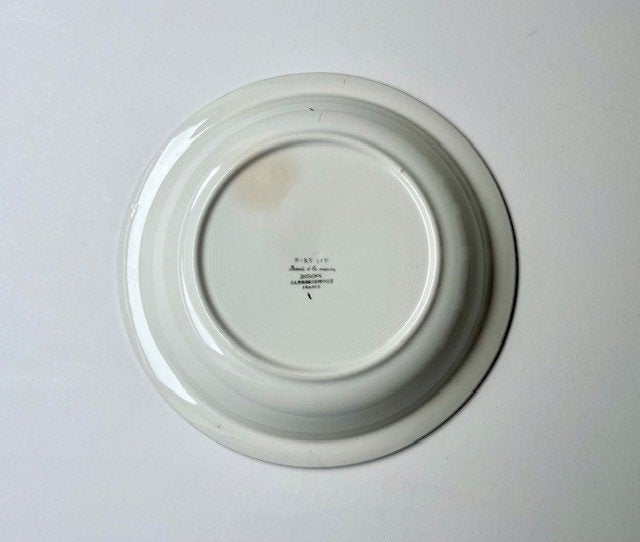 Digoin Sarreguemines Mary Lou diepe schaal saladière, Antiek en Kunst, Antiek | Servies los, Ophalen of Verzenden