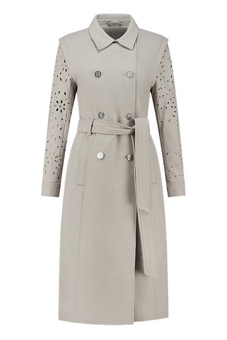 Nikkie wollen mantel met laser-cut details - Maat 32, Kleding | Dames, Jassen | Zomer, Ophalen of Verzenden, Nieuw, Maat 34 (XS) of kleiner