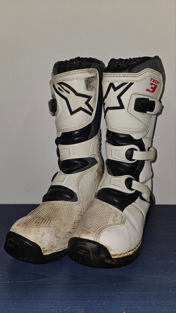 Alpinestars Tech 3 Motorcross Laarzen maat 40,5, Motoren, Kleding | Motorkleding, Laarzen, Heren, Tweedehands, Ophalen of Verzenden
