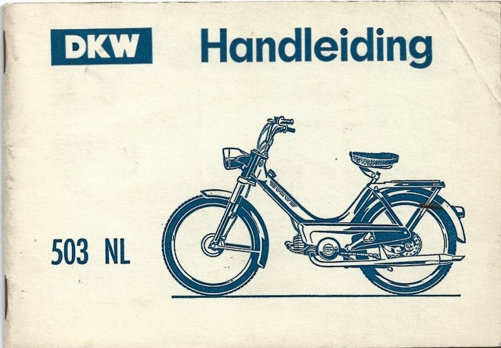 DKW 503 NL Handleiding Instructieboek (5425z) bromfiets, Verzenden, Zo goed als nieuw