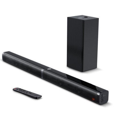 Soundbar Bomaker Tapio V 2.1 Subwoofer 100W, Ophalen of Verzenden, Bluetooth, Zo goed als nieuw