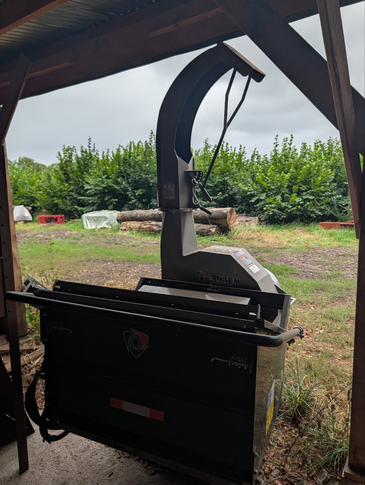 Hakselaar JANSEN JX-102RS versnipperaar, Ophalen, Hakselaar