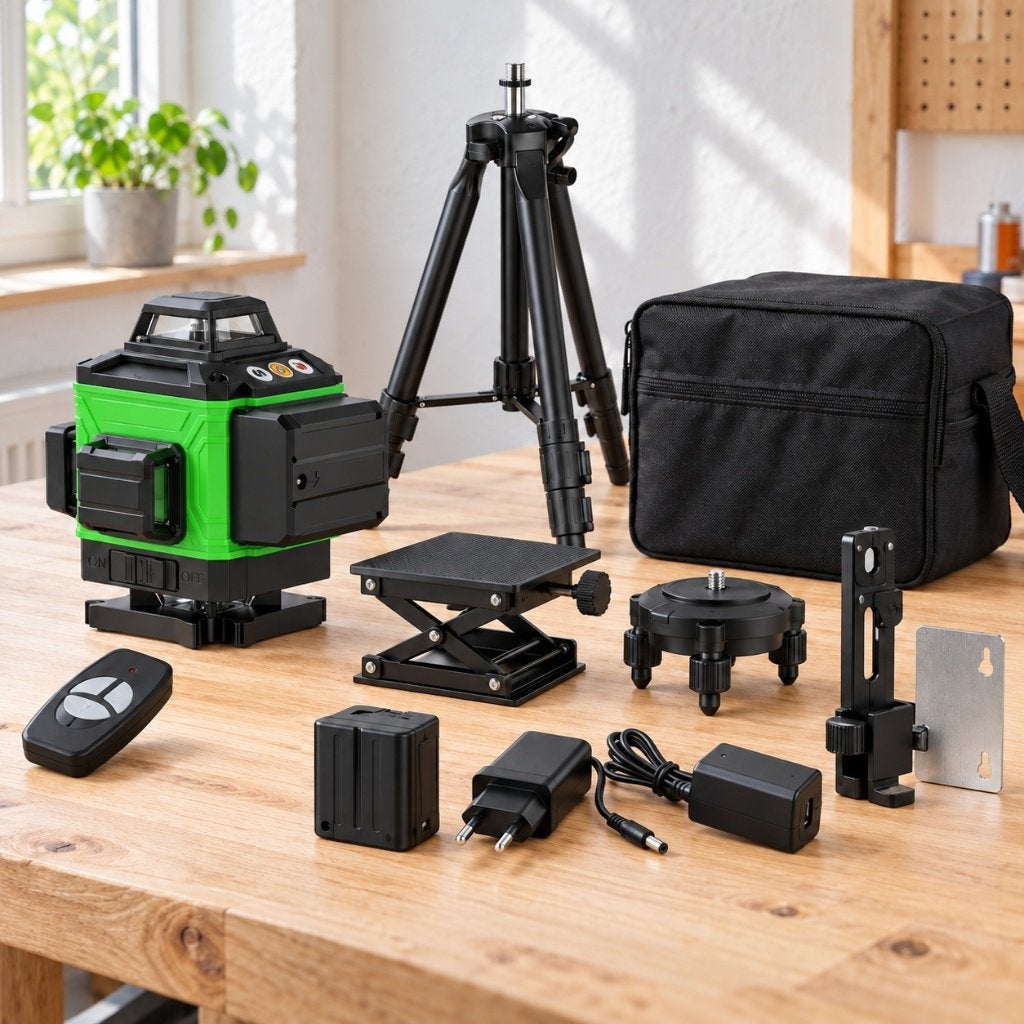 3D Groene Laser Waterpas met Statief en Accessoires, Ophalen of Verzenden, Nieuw, Overige meters