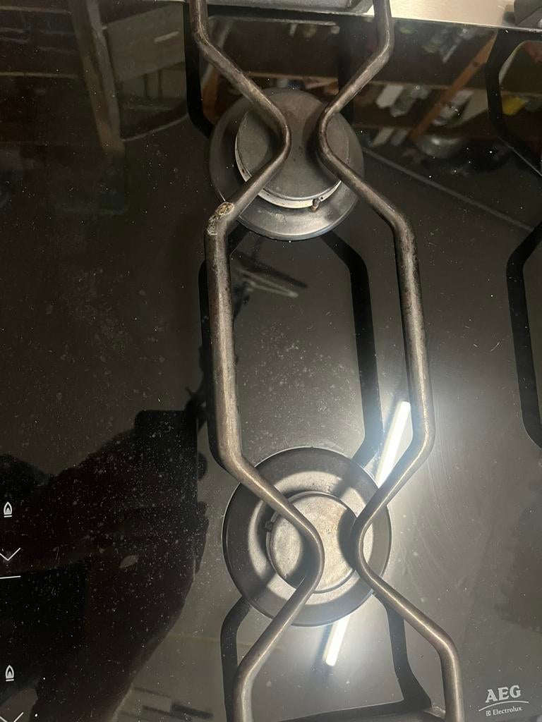 Electronische AEG desing gaskookplaat, Witgoed en Apparatuur, Kookplaten, Gebruikt, Inbouw, Gas, 4 kookzones