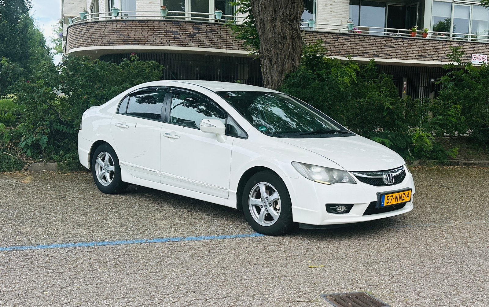 Honda Civic 1.3 Vtec Hybrid 4DR C-tr. 2010 Wit, Auto's, Wit, Origineel Nederlands, Particulier, 22 km/l