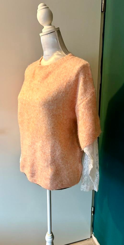 Kilky Fluffy Trui met Kanten Mouw - NIEUW met prijskaartje, Kleding | Dames, Ophalen of Verzenden, Nieuw, Maat 38/40 (M), Overige kleuren