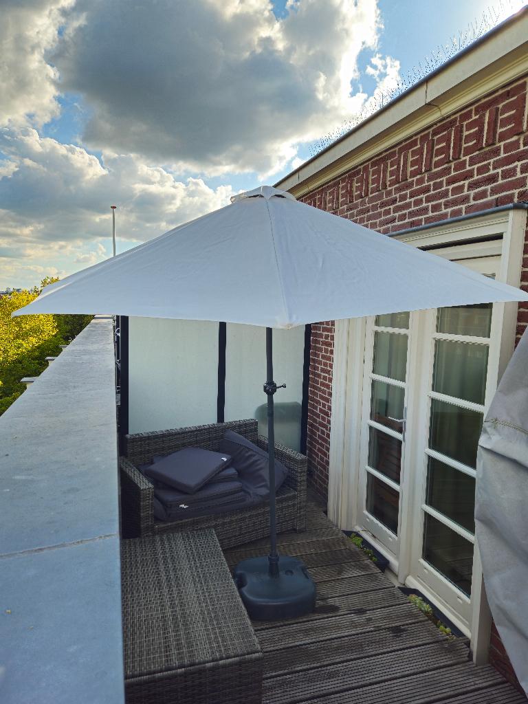 Parasol, Ophalen, Gebruikt, 2 tot 3 meter, Stokparasol