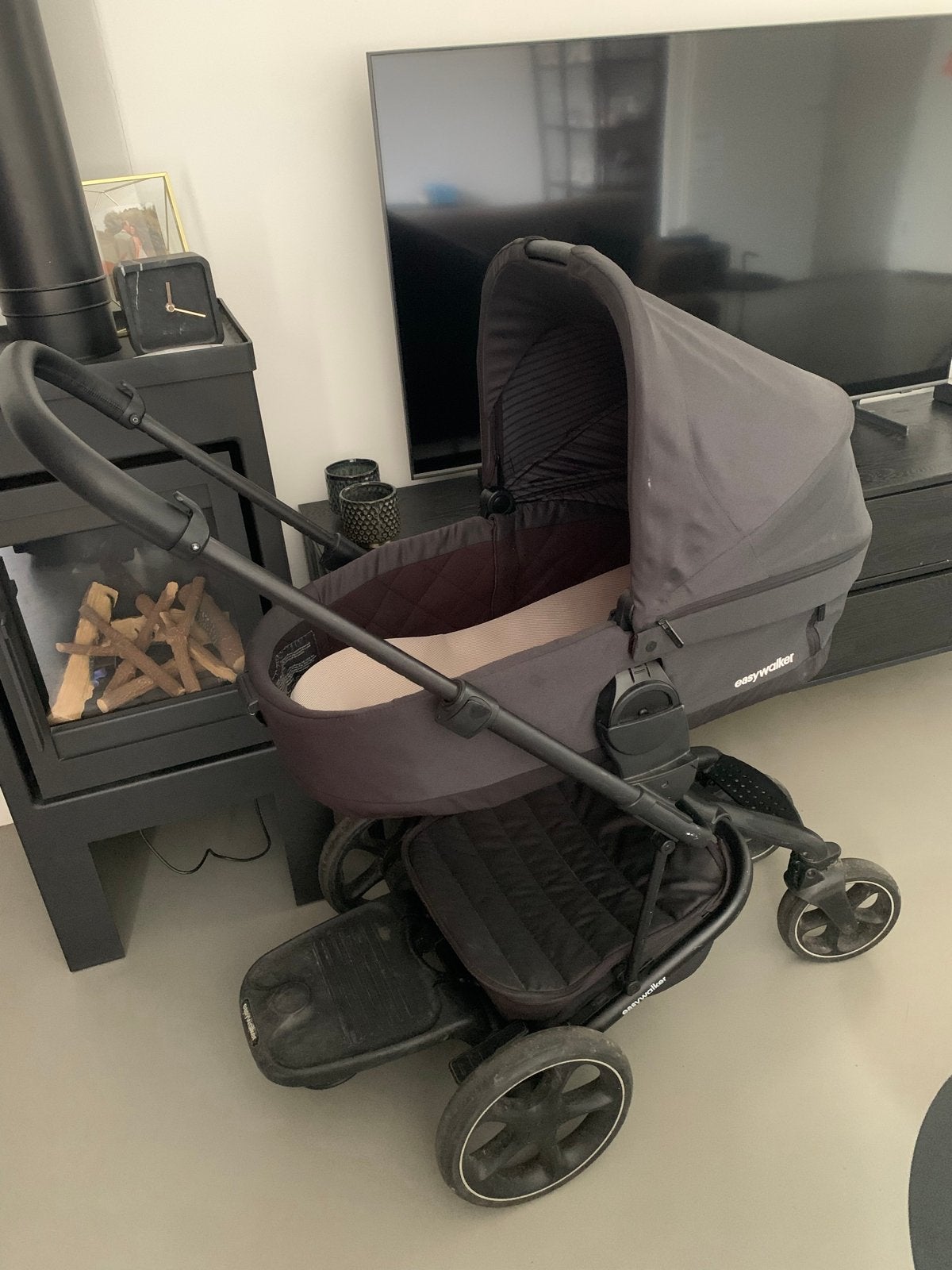 Easywalker Harvey3 kinderwagen met reiswieg en zitje, Zo goed als nieuw, Combiwagen, Met reiswieg, Ophalen