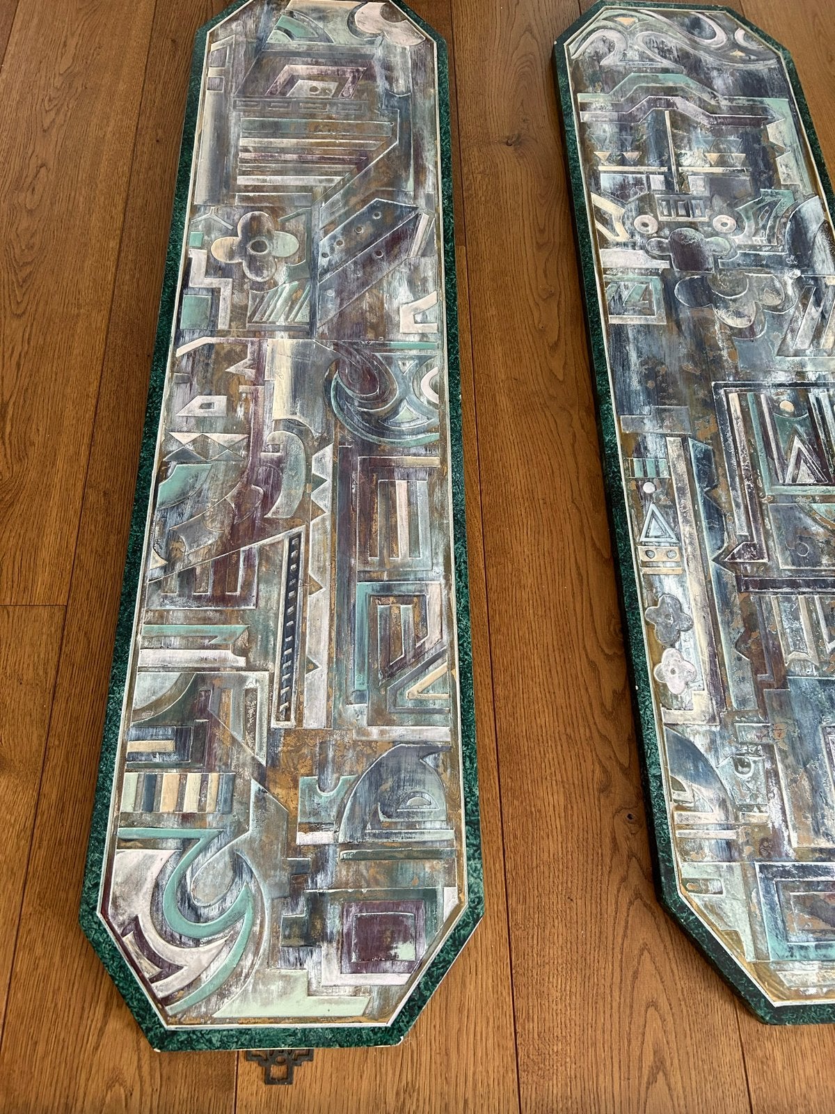 Chinese wandpanelen of drieluik, liggend of staand, Ophalen, Gebruikt, Oosters, Hout
