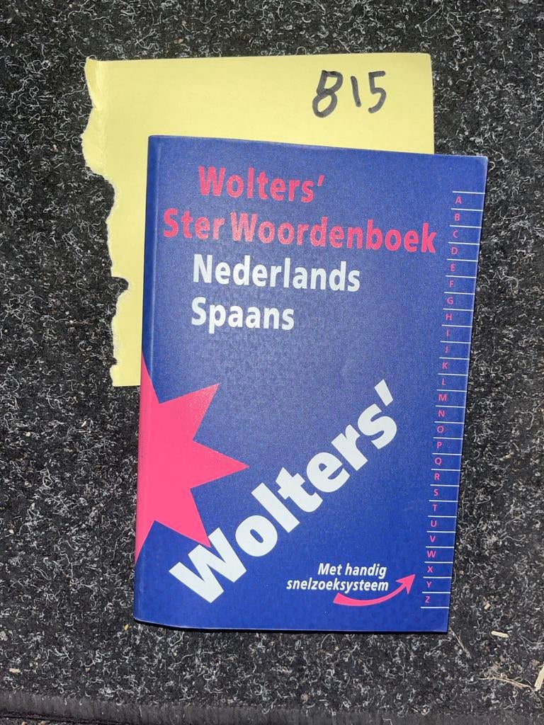 Wolters' Ster Woordenboek Nederlands Spaans, Ophalen of Verzenden, Zo goed als nieuw, Non-fictie
