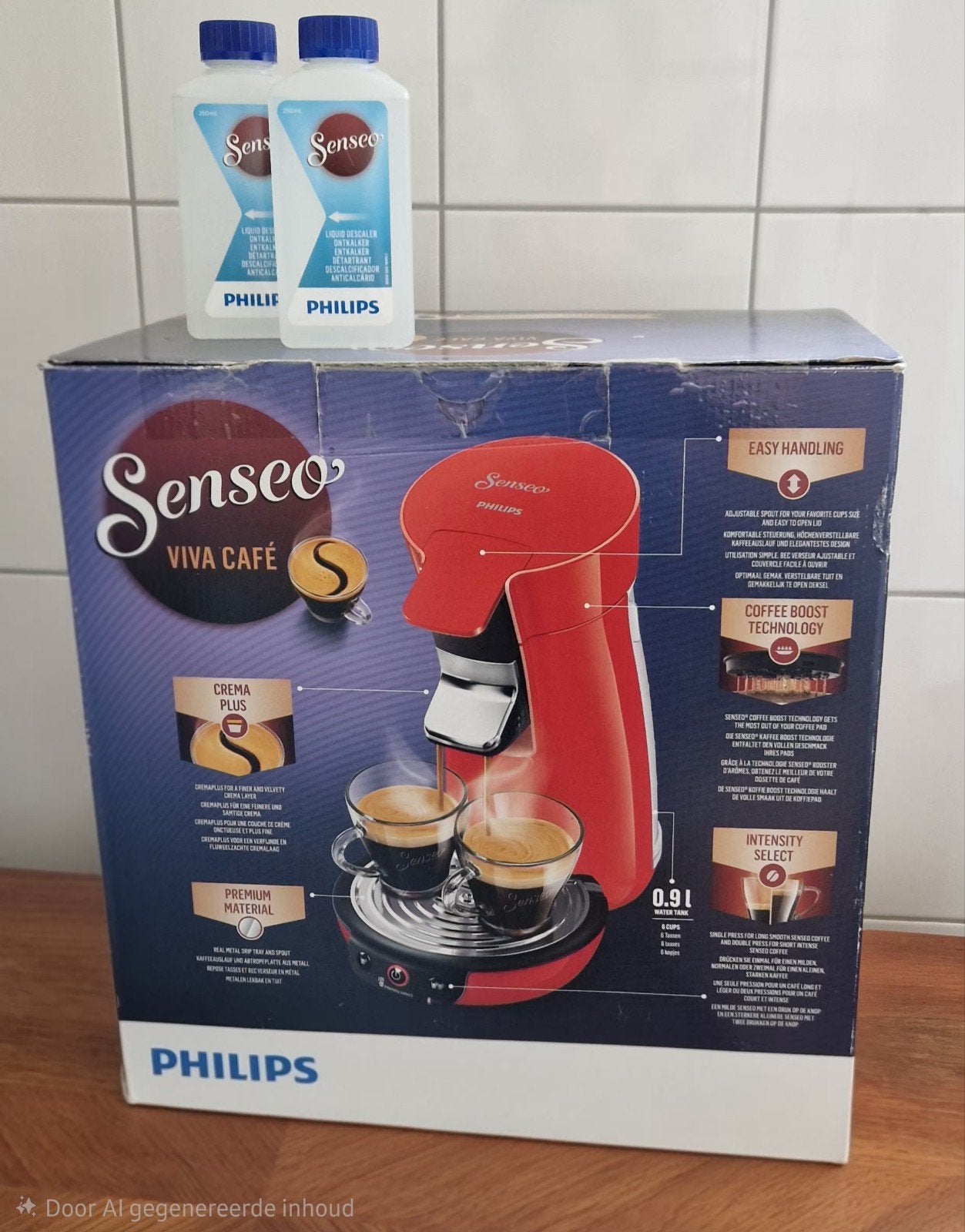 Senseo Viva Café Rood zo goed als nieuw koffiezetapparaat, Koffiemachine, Ophalen of Verzenden, Zo goed als nieuw, 2 tot 4 kopjes