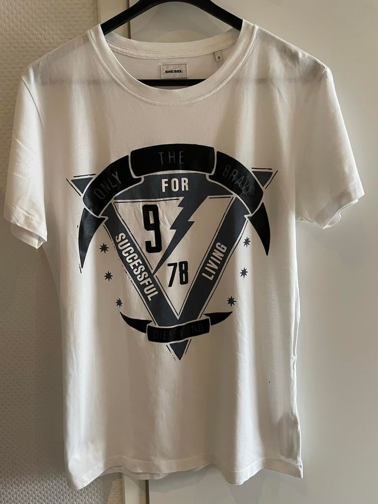 Diesel shirt met leuke print maat s, Kleding | Heren, T-shirts, Ophalen of Verzenden, Zo goed als nieuw, Maat 46 (S) of kleiner