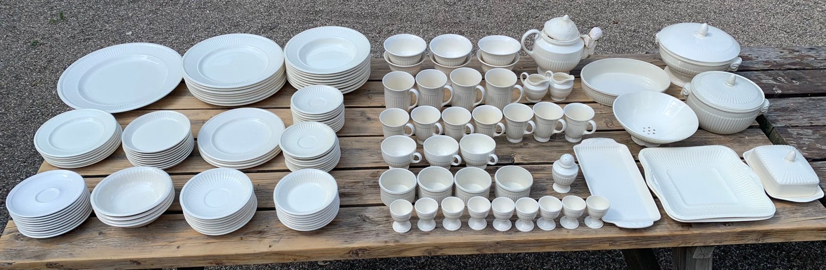 Wedgwood Edme servies - 133 delen + 8 reserve, Antiek en Kunst, Antiek | Servies compleet, Ophalen