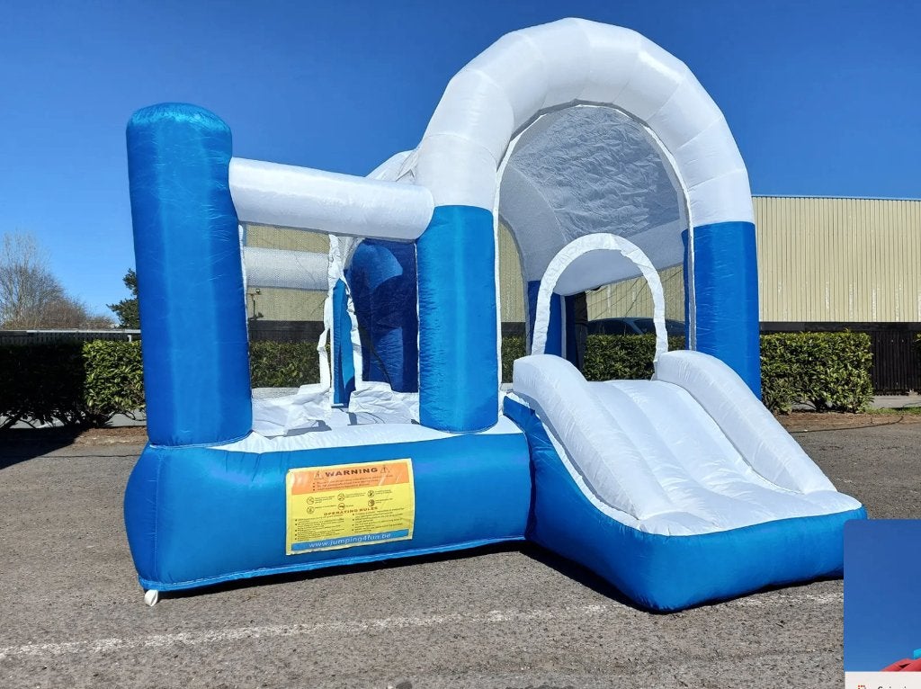 Kinderspringkussen met nieuwe blower, Ophalen, Nieuw