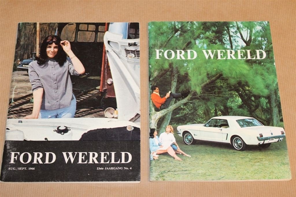 2 magazines - Ford Wereld 1965-1966, Boeken, Ophalen of Verzenden, Zo goed als nieuw, Ford